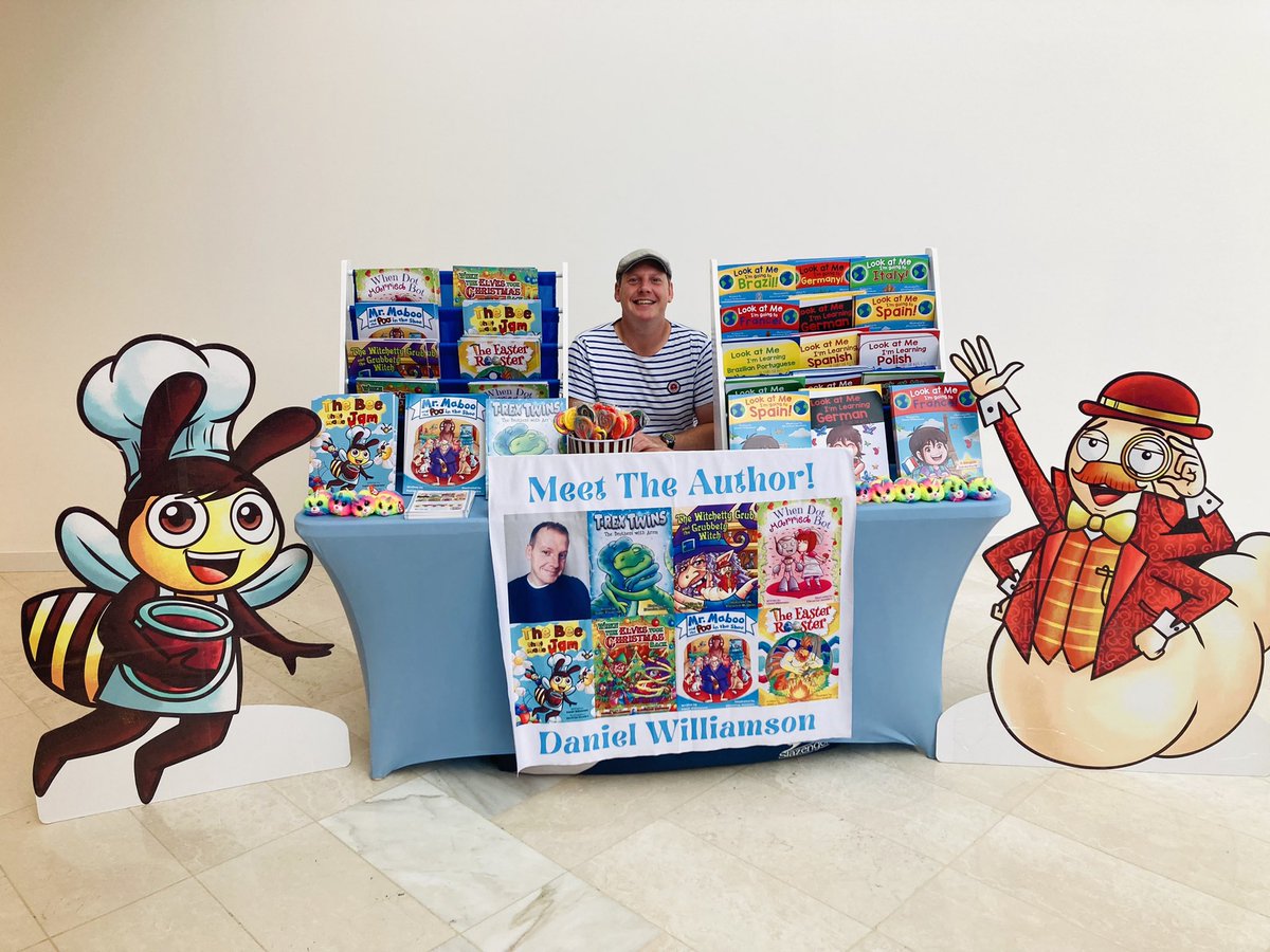 DanWAuthor's tweet photo. Signing and selling my picture books @Ashley_Centre in Epsom today and tomorrow!!! 🥳🤩🥳 https://t.co/hLQbW38SJF