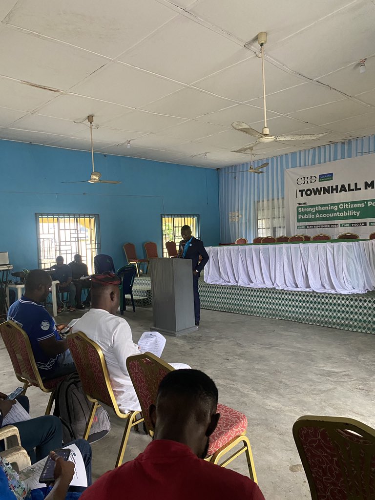 UDEMEAfrica's tweet photo. The introduction of participants and distinguished guests is currently taking place as members of the government, stakeholders in the community and citizens are welcomed to the event. #GetInvolvedUDEME @yofci_ng https://t.co/ZB1dFnpRJ3