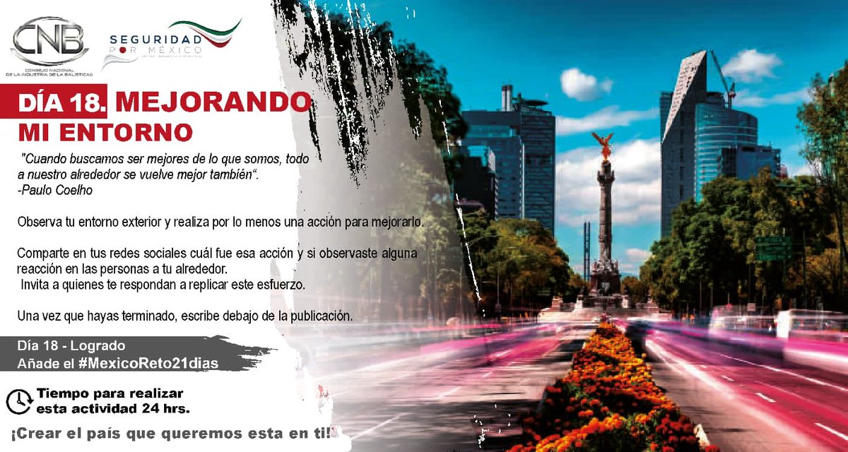 Segpormexico's tweet photo. Gracias por participar en nuestro reto 18 de Cultura de Legalidad, y por ser protagonista de la transformación de tu entorno  @ConsejoNacionaldelaIndustriadelaBalisticaAC   @SeguridadPorMexico #MexicoReto21dias  #JuntosHacemosSeguridad #TransformandoLaIndustriaDelBlindaje https://t.co/hnBtDQ3BXT