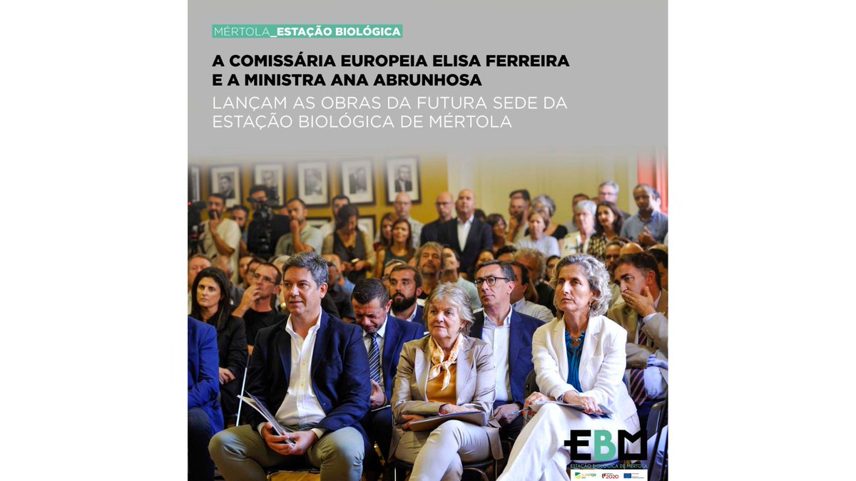 🆕A Comissária Europeia Elisa Ferreira e a Ministra Ana Abrunhosa marcaram presença na cerimónia do arranque das obras da futura sede da Estação Biológica de Mértola
ℹ️ merto.la/CerimoniaObras…
