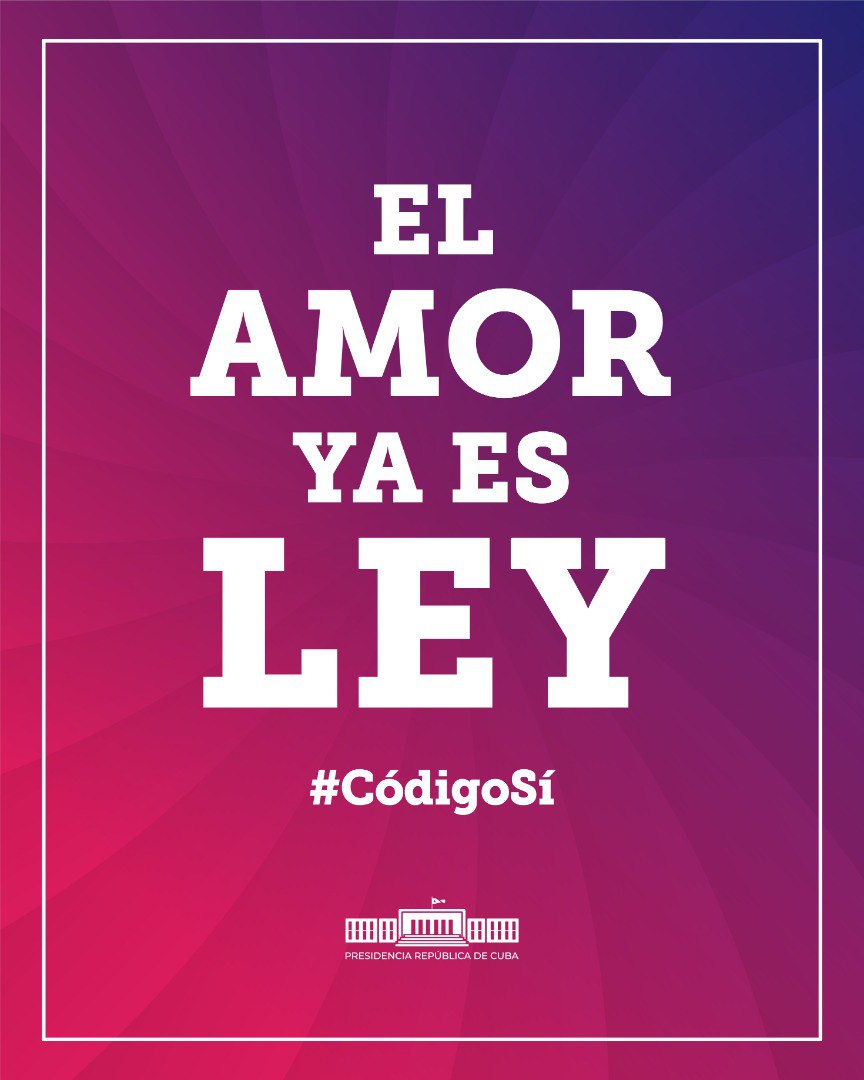 CubaMES's tweet photo. #Cuba tiene nuevo Código de las Familias 👏👏👏
El Amor ya es Ley ❤️🇨🇺

Estos son los resultados informados por el Consejo Electoral Nacional 
👇👇
Sí - 66,87 %
No - 33,13 %
#CódigoSí https://t.co/wxHNAjJagq