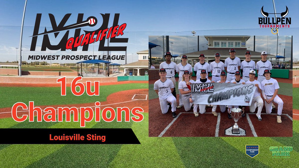 🏆Congratulations to the 2022 16u MPL Qualifier Champions, Louisville Sting!!🏆