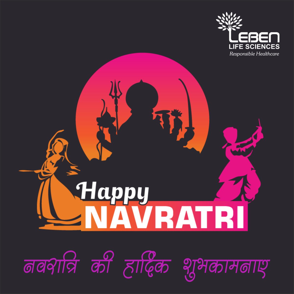 LebenLifeSci's tweet photo. Happy Navratri #ResponsibleHealthcare https://t.co/MWco6ud6Ee
