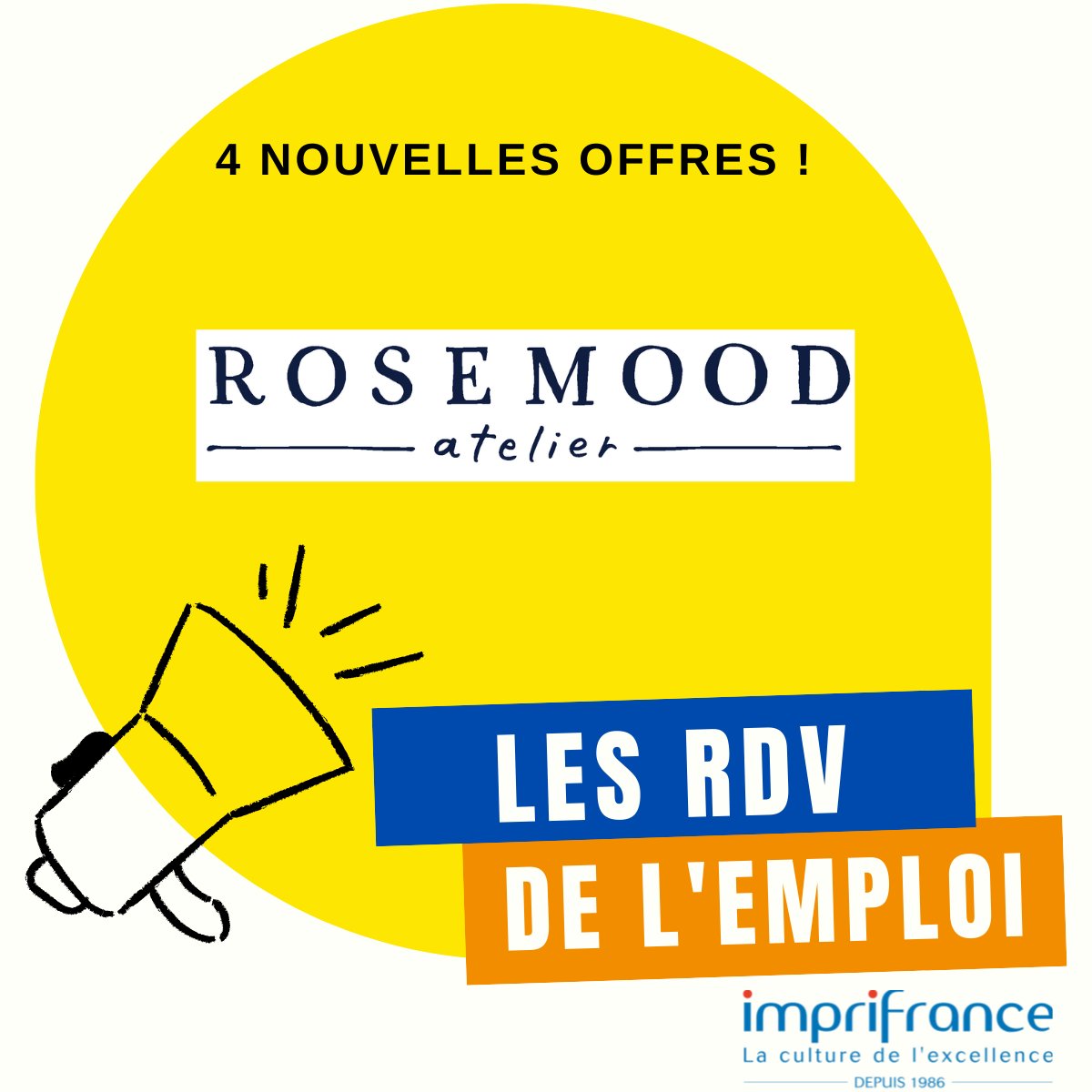 Les RDV DE L'EMPLOI ImpriFrance, ça se partage !

🛑 Découvrir nos offres : urlz.fr/jipx

4 OFFRES chez ROSEMOOD près de Nantes
👉  Responsable de flux numérique
👉  Préparateur(trice) de Commandes
👉 Conducteur de Presse Numérique
👉 Façonnier – relieur
#Recrutement