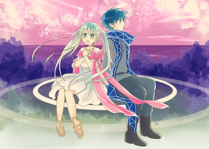 【#初音ミク誕生祭2022動画紹介】響音操ことアレンジPさん()とでんぴよPさん()の「ハルモニア」ミクちゃんカバー動画のイラストを描き下ろしました!【初音ミク】ハルモニア【V4X-s&amp;sカバー】 ▼BOOTHで音源公開中です!  