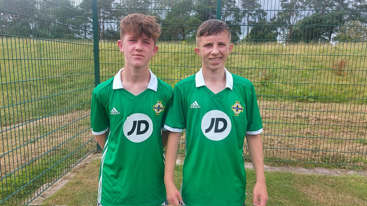 Congratulations Jack Faloona amd Darragh McCann both boys picked for the upcoming, UEFA U15 Development Tournament in SLOVENIA, Northern Ireland will play against Slovenia, Luxembourg, and Iceland. #teamknock <a href="/NISchoolsFA/">Northern Ireland Schools’ FA</a> <a href="/BBCSPORTNI/">BBC SPORT NI</a>
<a href="/IFAFootballDev/">Irish FA Foundation</a> <a href="/Glentoran/">Glentoran FC</a>