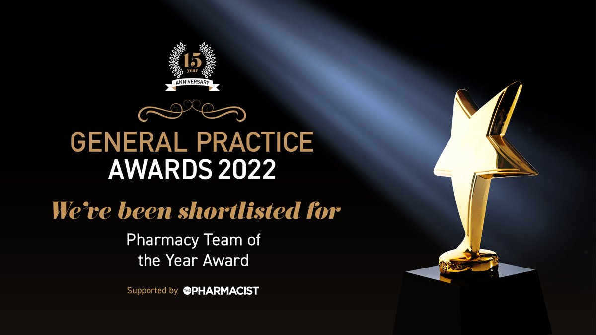 CorePrescribing's tweet photo. GREAT NEWS!
We are honoured to be nominated for the Pharmacy Team of the Year Award by The General Practice Awards 2022! This is a testament to our teams' tireless efforts to help deliver clinical excellence to the communities we serve. Thank you, team at GPA for this recognition https://t.co/krlpC6wFJX