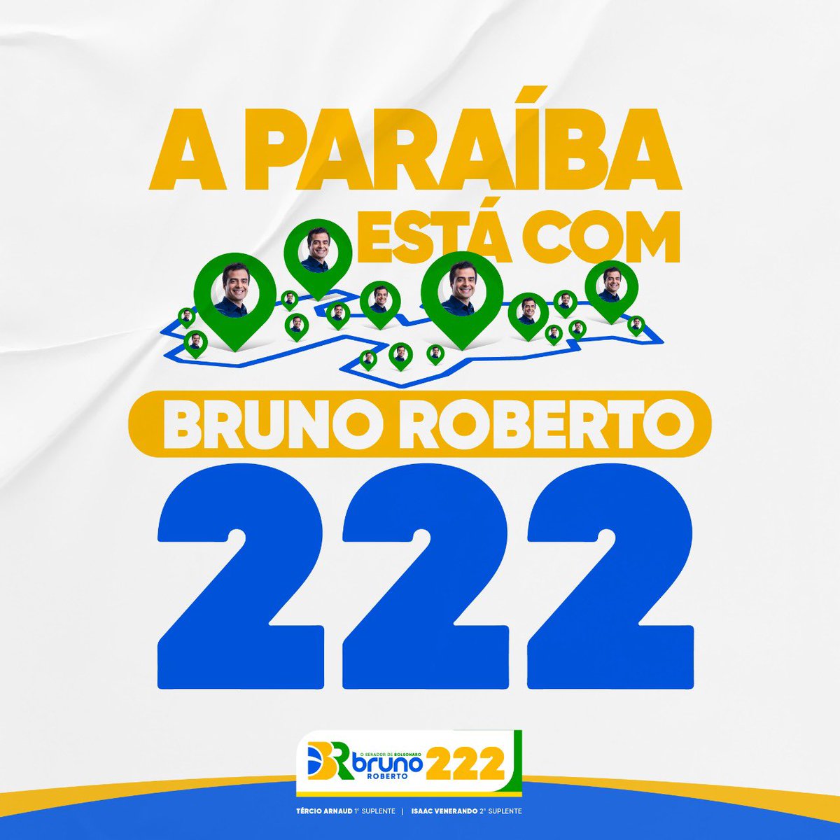 brunorobertopb's tweet photo. Bom dia, patriotas! Bom dia, Paraíba! Está chegando o dia! É a última semana mas ainda temos muita BR pra percorrer. Nos vemos em cada cantinho dessa Paraíba linda! #br222 #brunosenador #vote222 #bruno #bruno222 https://t.co/bwvh813VoY