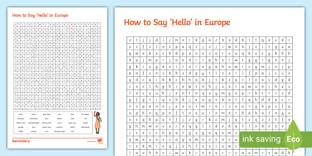 This word search will challenge learners to find the word ‘hello’ in 29 different European languages, for a fun activity to celebrate European Day of Languages. 
twinkl.co.uk/l/16en90
#EuropeanDayofLanguages2022