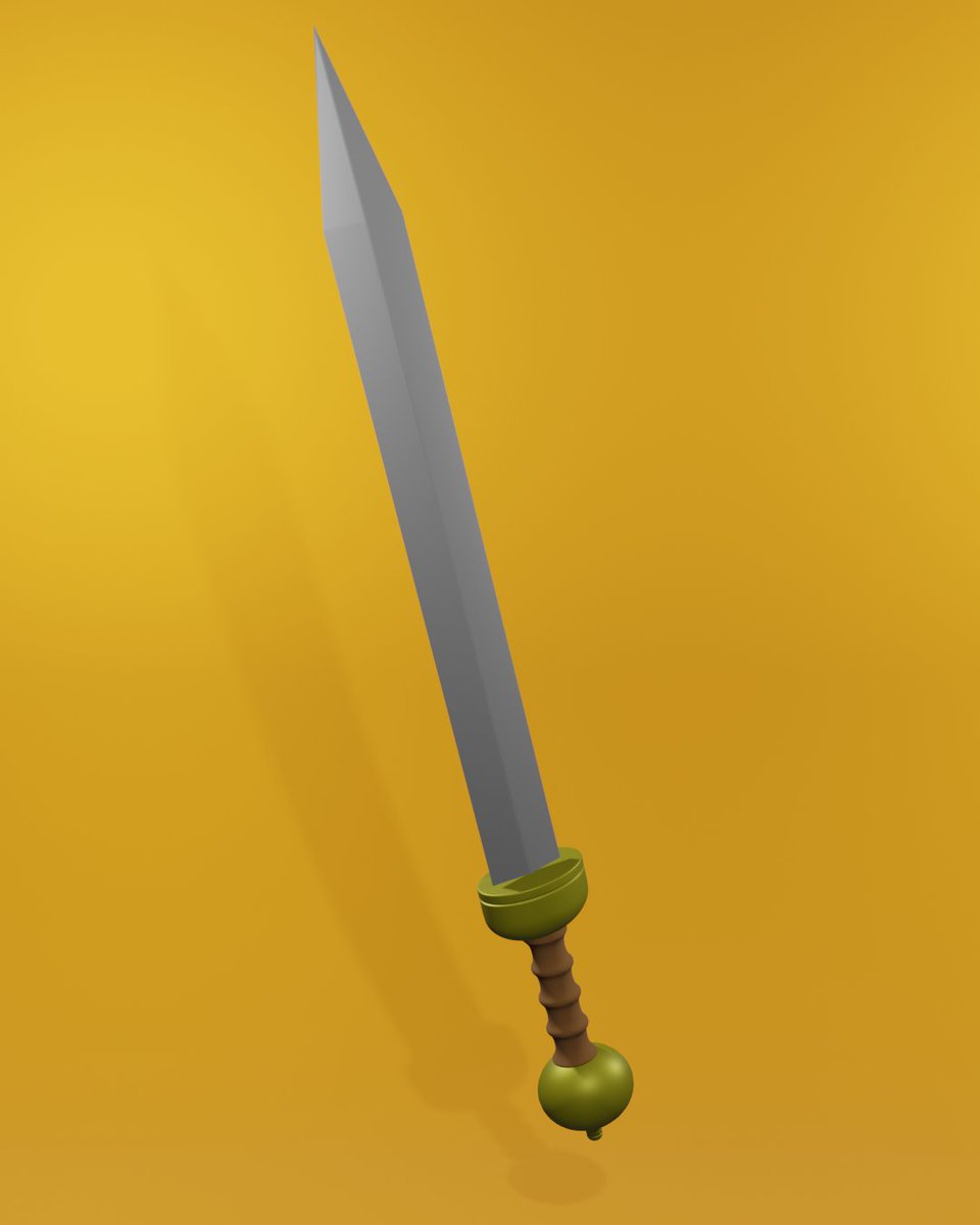 SebstianCartoon's tweet photo. 3D model - sword - gladiator sword 

#sword #gladiator #gladiatorsword #3dmodel #3d #model #blender #blenderart #blenderartwork #lowpoly https://t.co/DJlTCamcNN