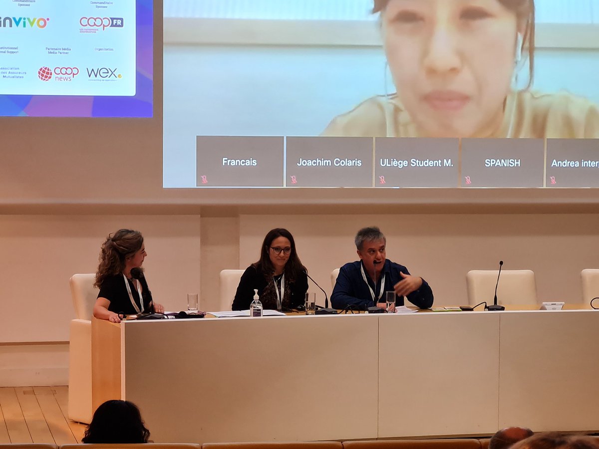 AncaIVoinea's tweet photo. An engaging discussion on the challenges of communicating the #coopidentity at #GICS2022 in Paris. Tips included:

Focusing on impact &amp; social innovation
Engaging members 
Working with other #coops 
Living the #coopvalues
Being loud &amp; proud
Using a common co-op language https://t.co/HZ5eZDNyze