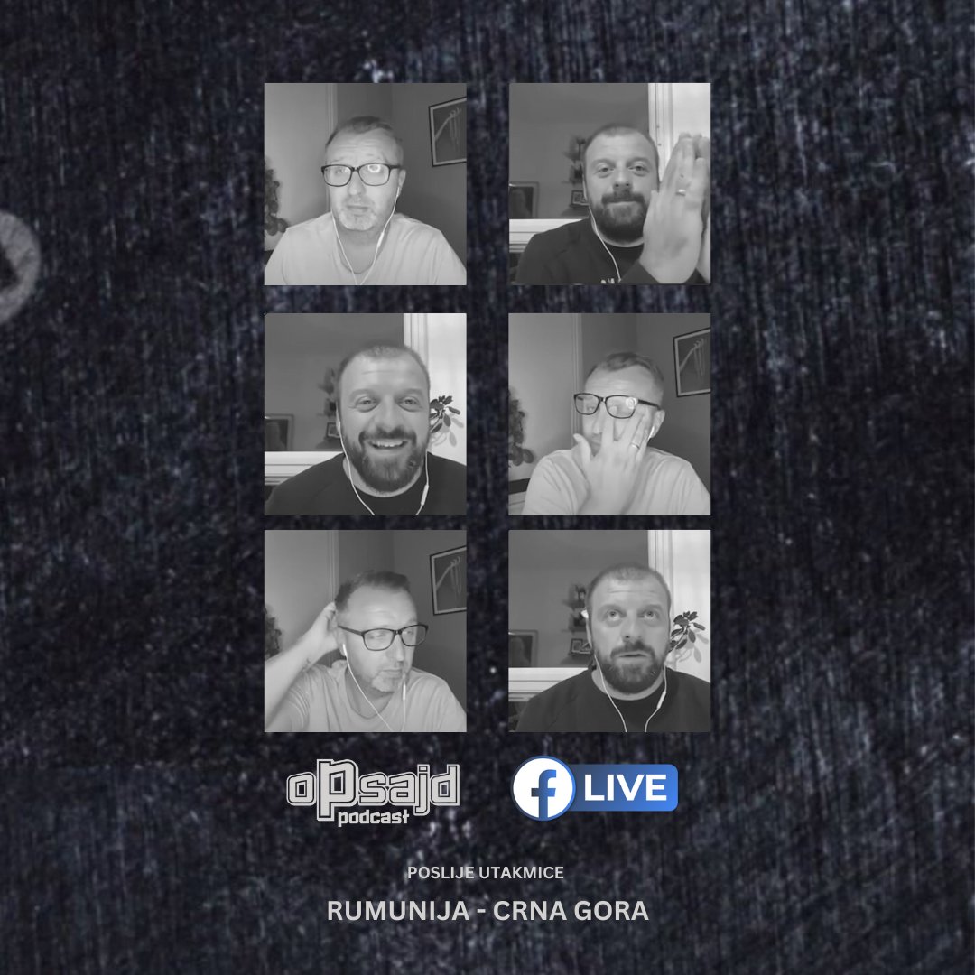 Možda nije najvažnija utakmica, ali live ide, jer štoštafali. Vidimo se u grupi na FB.