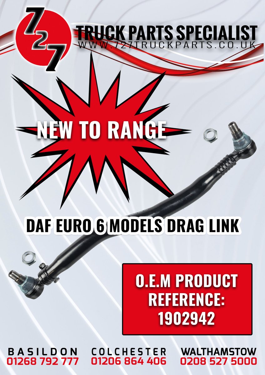 727truckparts's tweet photo. NEW TO RANGE: DAF Euro 6 Models Drag Link & MX Engine Flywheel. Call us to get yours today!
#DAF #daftrucks #Euro6 #euro6model #draglink #mxengine #flywheel #727truckparts https://t.co/23DaNXhbwc