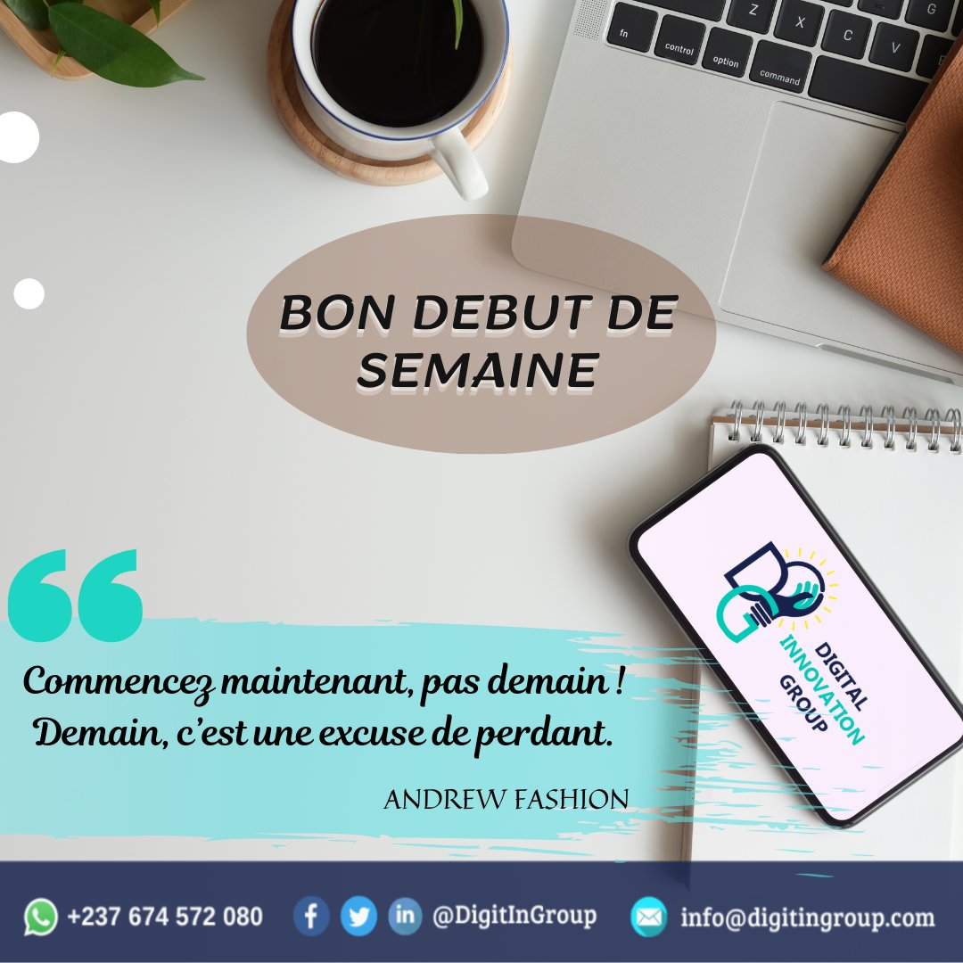 DigitInGroup's tweet image. 𝙑𝙤𝙩𝙧𝙚 𝙥𝙧𝙤𝙟𝙚𝙩 𝙚𝙨𝙩 𝙧𝙚𝙨𝙩𝙚́ 𝙩𝙧𝙤𝙥 𝙡𝙤𝙣𝙜𝙩𝙚𝙢𝙥𝙨 𝙙𝙖𝙣𝙨 𝙡𝙚𝙨 𝙩𝙞𝙧𝙤𝙞𝙧𝙨. 🔎🗃
Il est temps de montrer au monde ce dont vous êtes capables. 💡
📢 Commencez maintenant! 

𝘽𝙤𝙣 𝙙𝙚́𝙗𝙪𝙩 𝙙𝙚 𝙨𝙚𝙢𝙖𝙞𝙣𝙚

#MondayMotivation #semaine #DigitInGroup