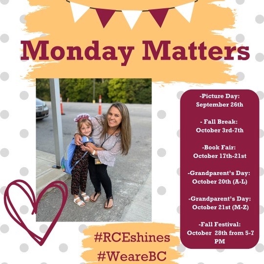 #MondayMorningMatters - RCE students are ready to shine with a full week ahead...Who else is excited about going to school today?
#WeareBC #WhereOpportunityCreatesSuccess #BeComeLifeReady