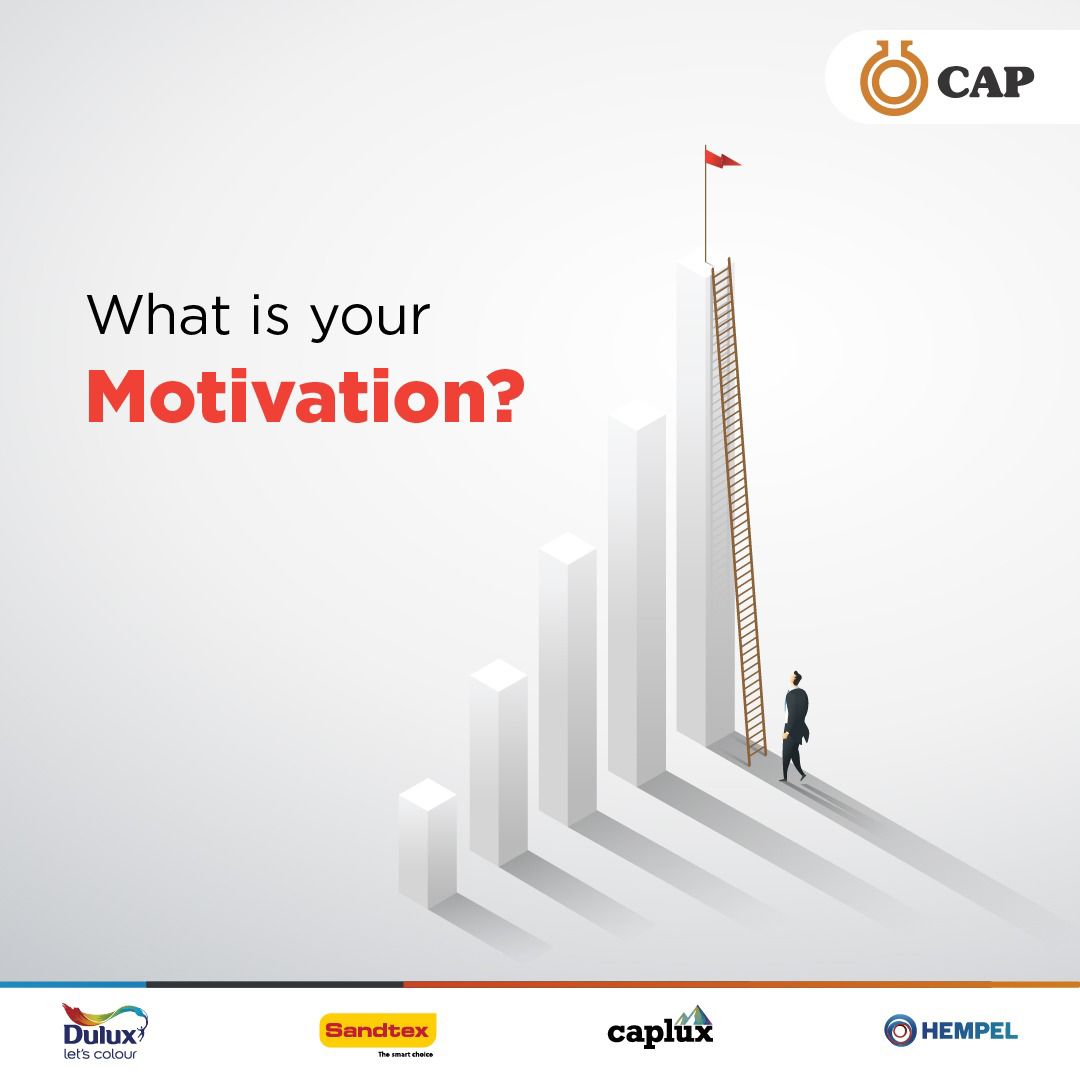 At CAP, we are motivated beyond the paycheck .

Our motivations are derived from things much higher; a drive to be excellent, to be the ones who set the trends and to improve the outlook of our environment through color. 

What is your motivation ?

#MondayMotivation
#Capplc