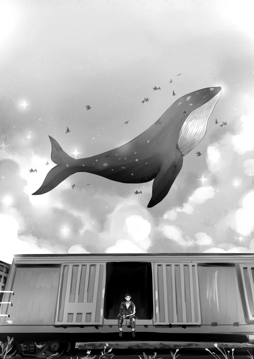 mminimonimusic's tweet photo. lonely lonely lonely whale #bts #btsfanart #namjoon https://t.co/YQqYJGuwJz