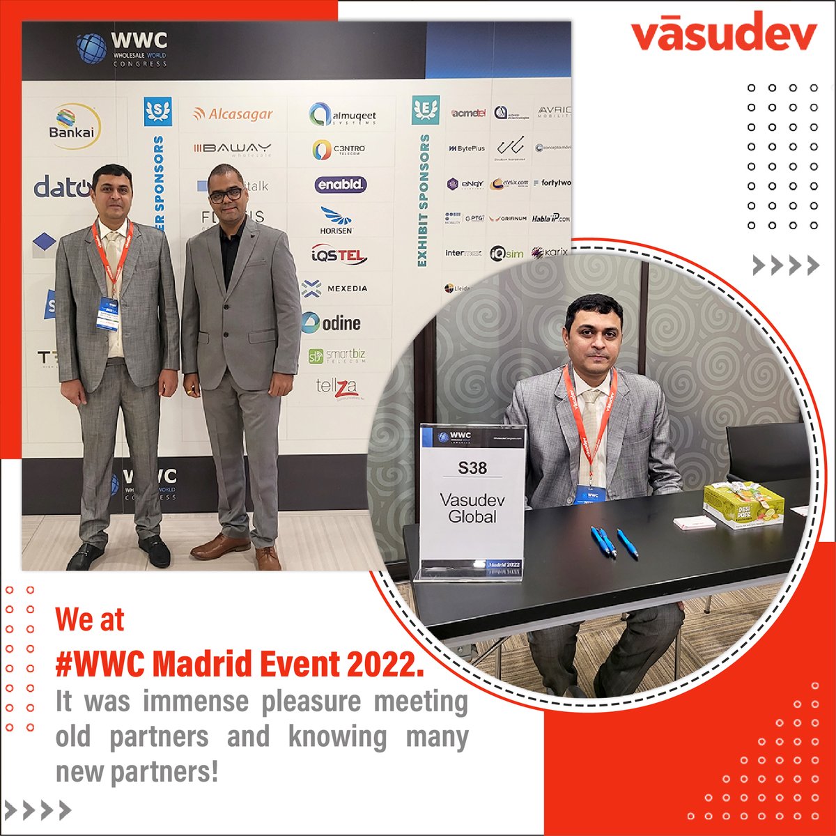 VasudevGlobal's tweet image. #WWCevent2022 #Vasudevglobal #telcomcompanies #madridevent2022