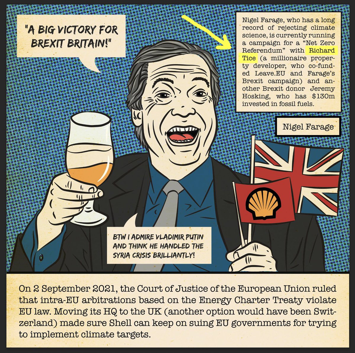 krustelkram's tweet photo. Apropos Discourses of Delay, the fossil fuel lobby, useful idiots and climate disinformation enthusiasts like Richard Tice: 
🔥💀Dawn of the ECT💀🔥
https://t.co/UqOOWDC3Z2
😱Horrors of the Energy Charter Treaty 😱
#EndFossilFuelProtection #StopISDS #NoECT
download comic for free https://t.co/nPRBnlxh0k