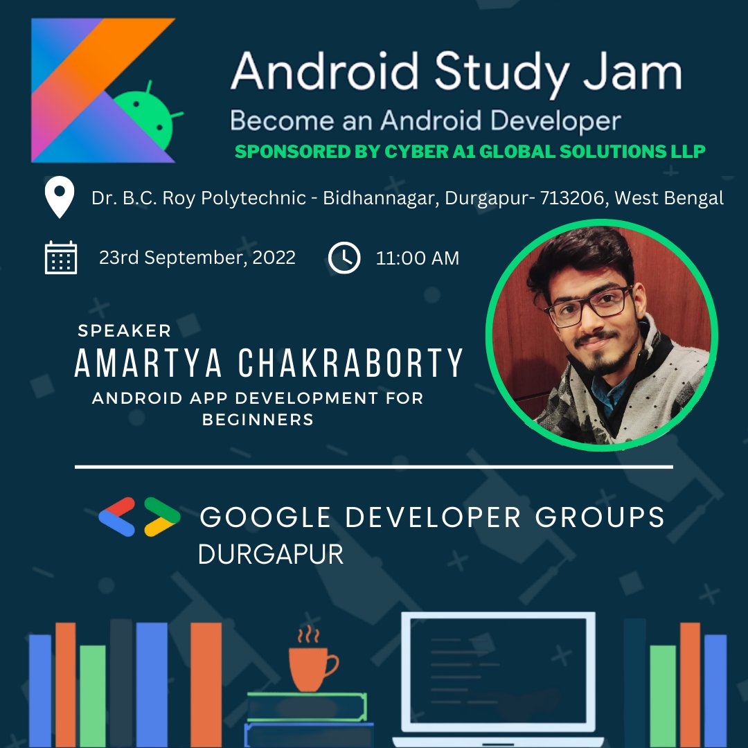 gdgdurgapur's tweet image. Android Study Jam 2022 #gdgdurgapur
#androidevent #androidstudyjams2022 #androiddevelopment #androidstudyjams #gdg #googledevelopersgroup #durgapur #techtalk #durgapurevents #indianevents #gdgindia