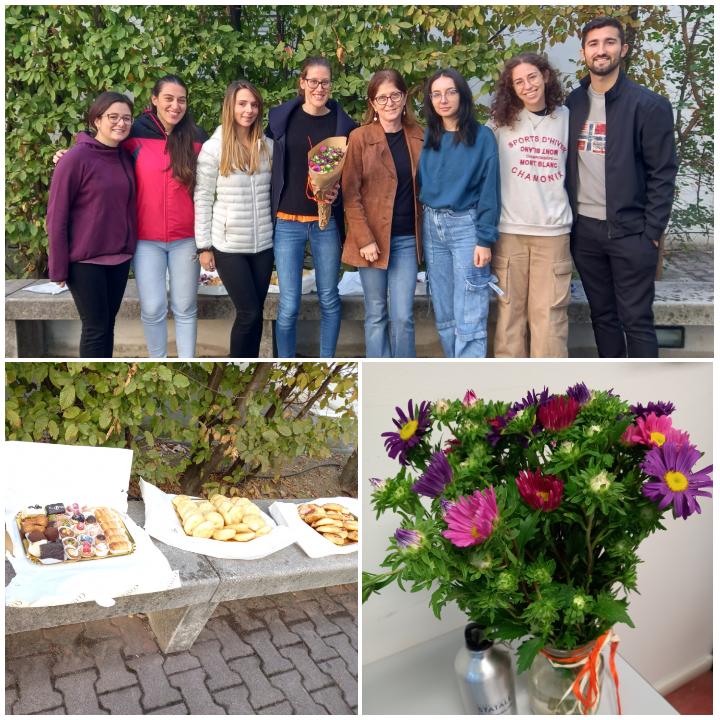 BorsariChiara's tweet photo. Bday at @LaStatale! Many thanks to Paola and the whole team 🙌🎂🎉 #Bday #team #labpic missing Lucia, Martina and @bromurodietidio #MedandFlowteam https://t.co/yC9cj03nDM