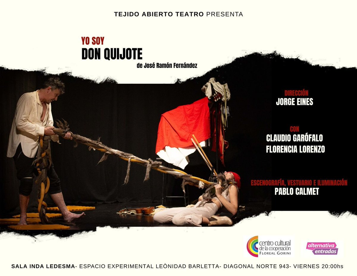 Ya se ha estrenado en #Argentina : "Yo soy Don Quijote" de José Ramón Fernández, dirigida por <a href="/EinesJorge/">Jorge Eines</a> . Esperamos con ganas conocer pronto en España esta nueva versión de Quijote, Sancho, Dulcinea... #CulturaEsRiqueza <a href="/claudiogarofalo/">Claudio Garofalo</a> <a href="/RecortesCero/">Recortes Cero 👌🏽</a> 

instagram.com/reel/CiYXgCwAn…