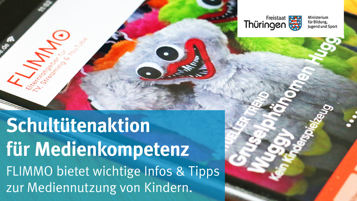 BildungTH's tweet photo. #Medienkompetenz kann nicht früh genug beginnen. 
Die #Flimmo-Aktion für unsere jüngsten Schülerinnen &amp; Schüler bietet Eltern &amp; Kindern hilfreiches Material zum Umgang mit #Internet, #Fernsehen und Co.💻📱
#KinderimNetz
▶️ Mehr Infos: https://t.co/nZB7Zj5E4h
@HelmutHolter @Fasco https://t.co/D9u2qd0aZP