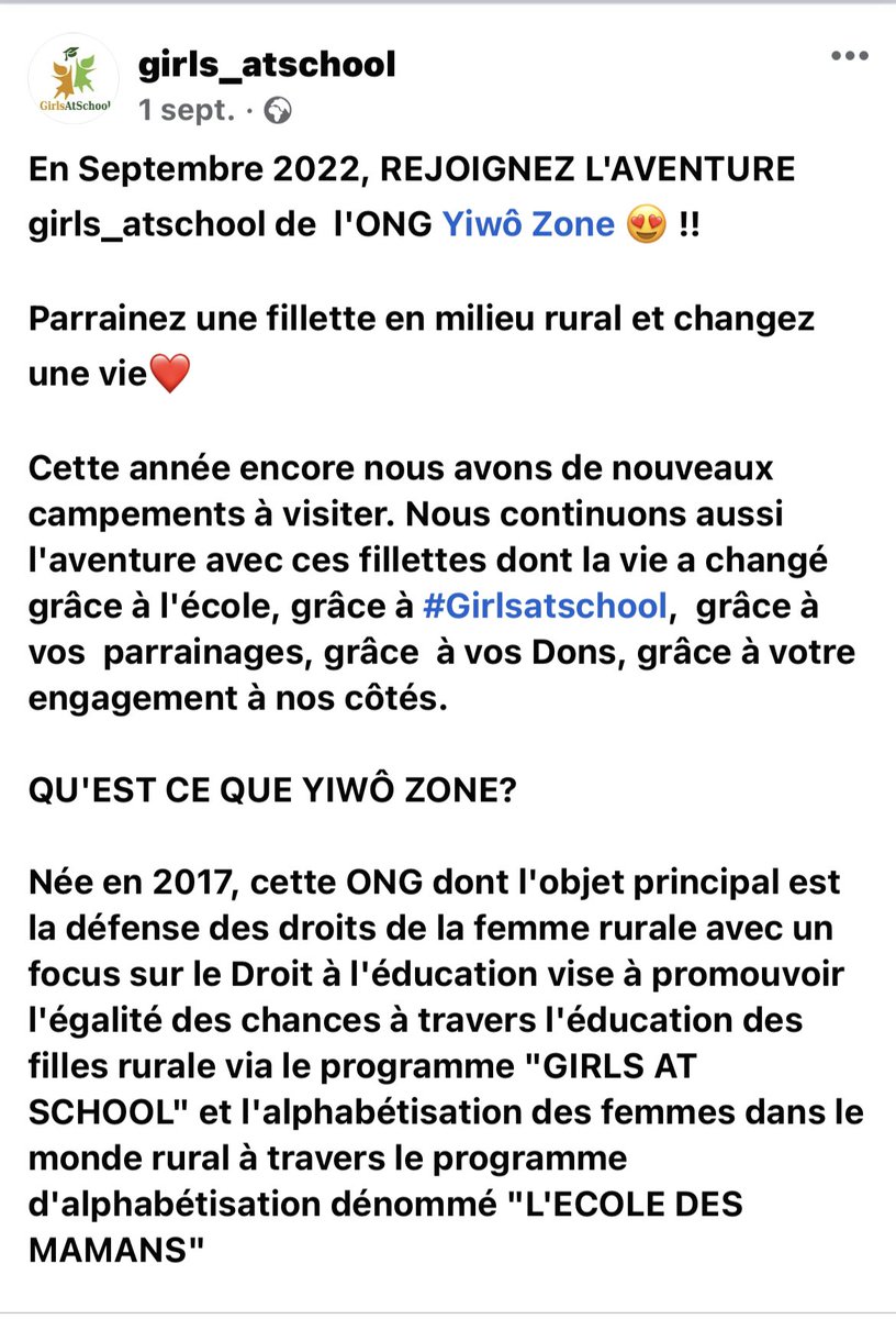 ABMLobognon's tweet photo. J’ai le privilège et la joie de parrainer cette année des jumelles. 
Merci @corineMAEZ pour ton amour et ton engagement. 
Faites comme moi et Parrainez une fillette en milieu rural et changez une vie. Dieu vous le revaudra 
CONTACTEZ @YiwoZone 0707006787 
https://t.co/KgzKZQN7tW https://t.co/7bLF8lJIH3