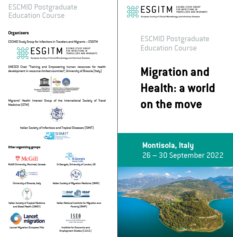 MIGHCommission's tweet photo. The @ESCMID course on #Migration and #Health has kicked off in beautiful Monte Isola, Brescia. We are proud to be a part of this multidisciplinary knowledge exchange. https://t.co/bl7oDuWrph
