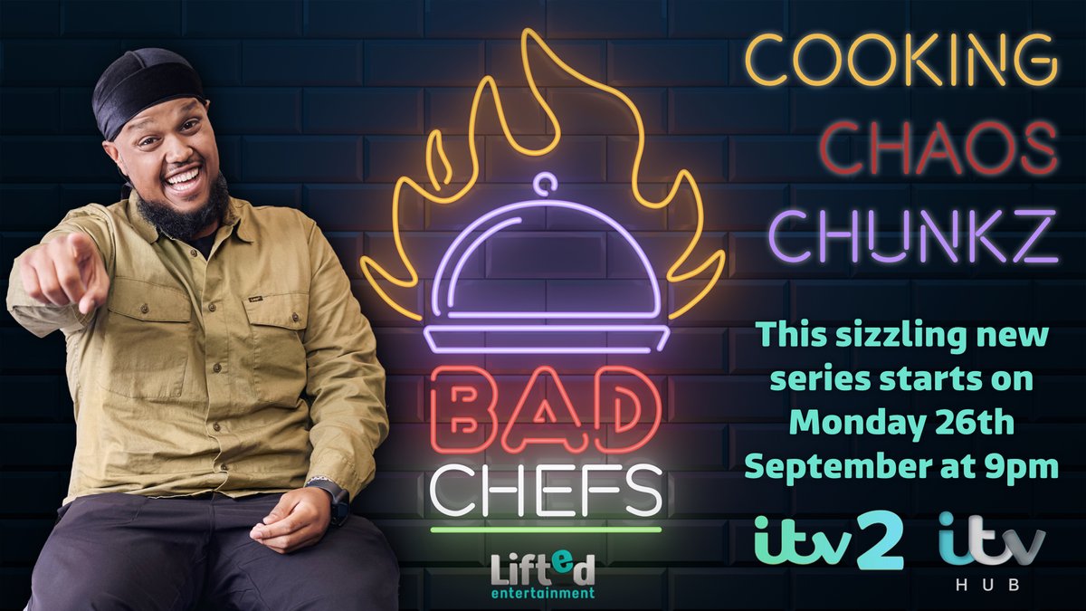 NEW SHOW ALERT!

Tonight is the first episode of Bad Chefs - a brand new entertainment cooking show, for ITV2.

Hosted by Youtube sensation Chunkz, we see Ten takeaway addicts, hopeless in the kitchen, spend time at The Bad Chefs Cooking School.

Tune in tonight @ 9pm on ITV 2.