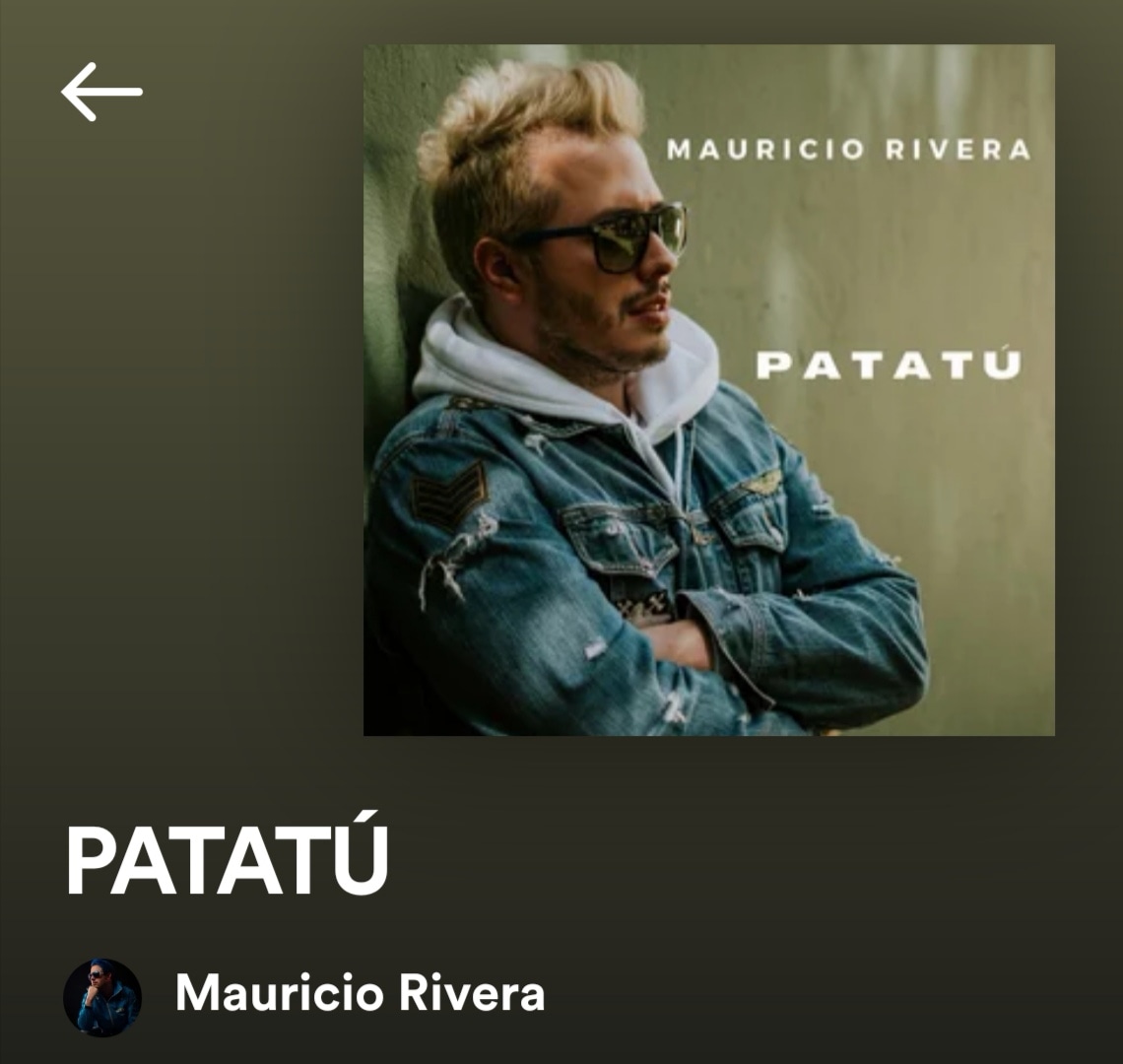 MaoRiveraCol's tweet photo. Riveristas los invitamos a escuchar lo nuevo de @riveramao #Patatu en @Spotify @SpotifyColombia https://t.co/IOCko9GQgJ https://t.co/Z5rXKQGCV4