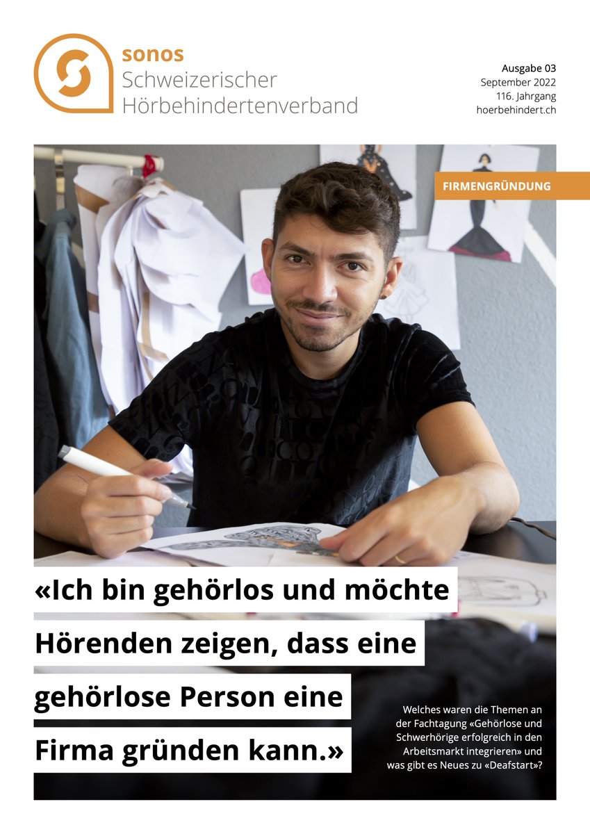 hoerbehindert's tweet photo. Sonos-Heft vom September 2022
Welches waren die Themen an der Fachtagung «Gehörlose und Schwerhörige erfolgreich in den Arbeitsmarkt integrieren» und was gibt es Neues zu #deafstart: https://t.co/WK801m9hXS

#gehörlosundselbständig #gehörlosefirmengründer #bfsug #Gehörlosigkeit https://t.co/s8o4GhyI3i