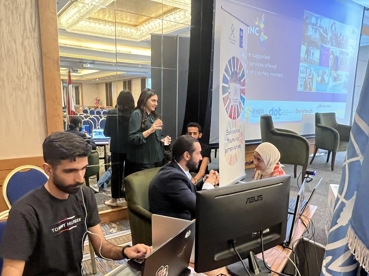 NadaSweidan's tweet photo. The success of #YLPLeb is because of the YLP family and circle of support empowering the program. #YLPLeb @UNDP_Lebanon is more than a #youth programme, it is family. Getting prepared for the launch event 💪💪 https://t.co/Tv2FQEqCAL