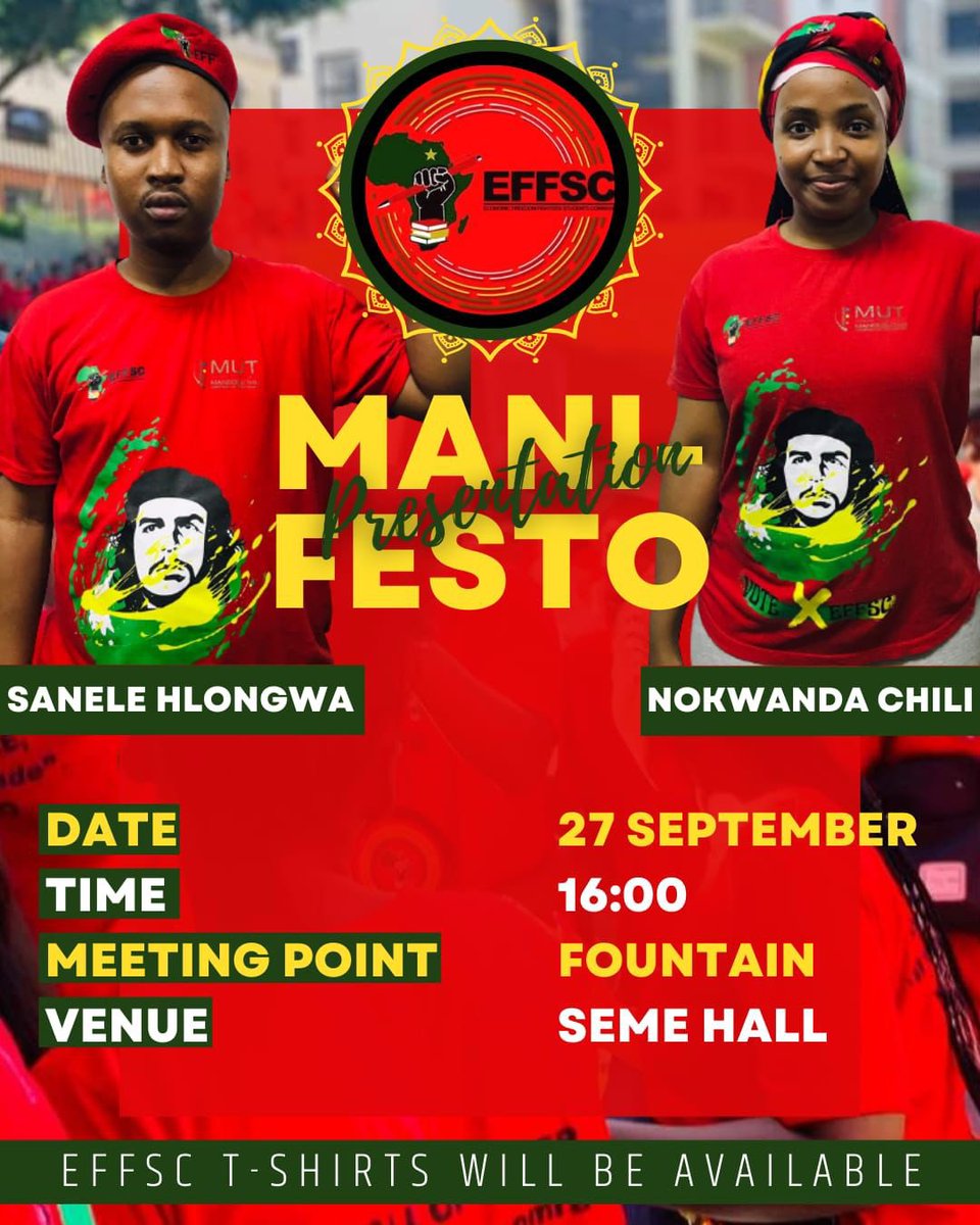 All students are invited #SaneleNokwanda #VoteEFFSC