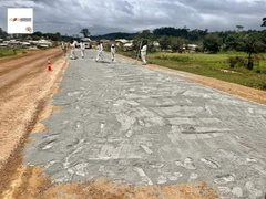 Monafrique8's tweet photo. Grand Lahou - Fresque ! Ça se dessine tout doucement.. 75 km en mode métamorphose..  #Ponts #Routes #Cotiere #CIV225 https://t.co/bxAkifGMdT