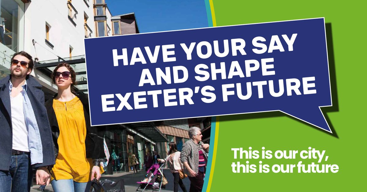 ExeterCouncil's tweet image. The Exeter Plan - the city’s new Local Plan - looks ahead over the next 20 years to 2040 and will be the blueprint that shapes the future development of Exeter. 

The Draft is now ready for consultation and we invite you to Have Your Say.... bit.ly/3xSWnmi