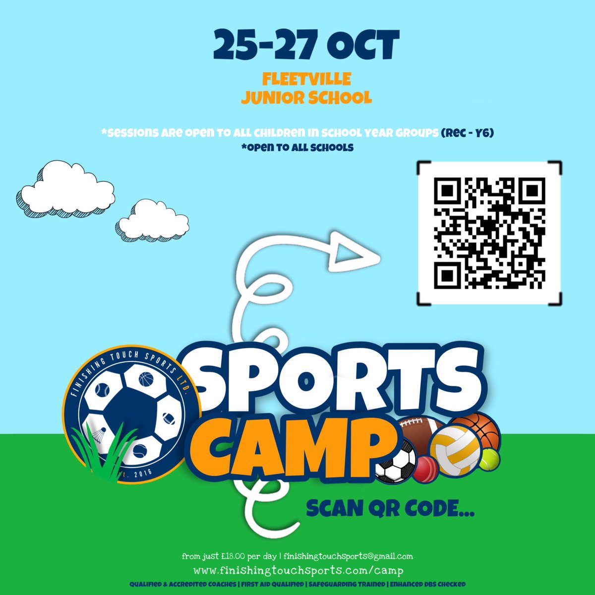 ftsportsltd's tweet photo. 🚨 Sports Camp [Oct]

Our Half Term Sports Camp is now LIVE for sign up via our secure online booking system!

✍️ Full Details/To Book:
https://t.co/u5eEoaNjDk

✉️ Queries:
finishingtouchsports@gmail.com

#sportscamp
#stalbansmums
#stalbansparents
#harpendenmums
#harpendenparents https://t.co/ClTlAfifKK