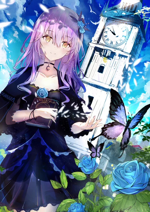 昔描いてお蔵入りにしたイラストです。エフェクトの使い方とか植物の描き方とかいろいろ悩んでいた記憶があります('・ω・`) 