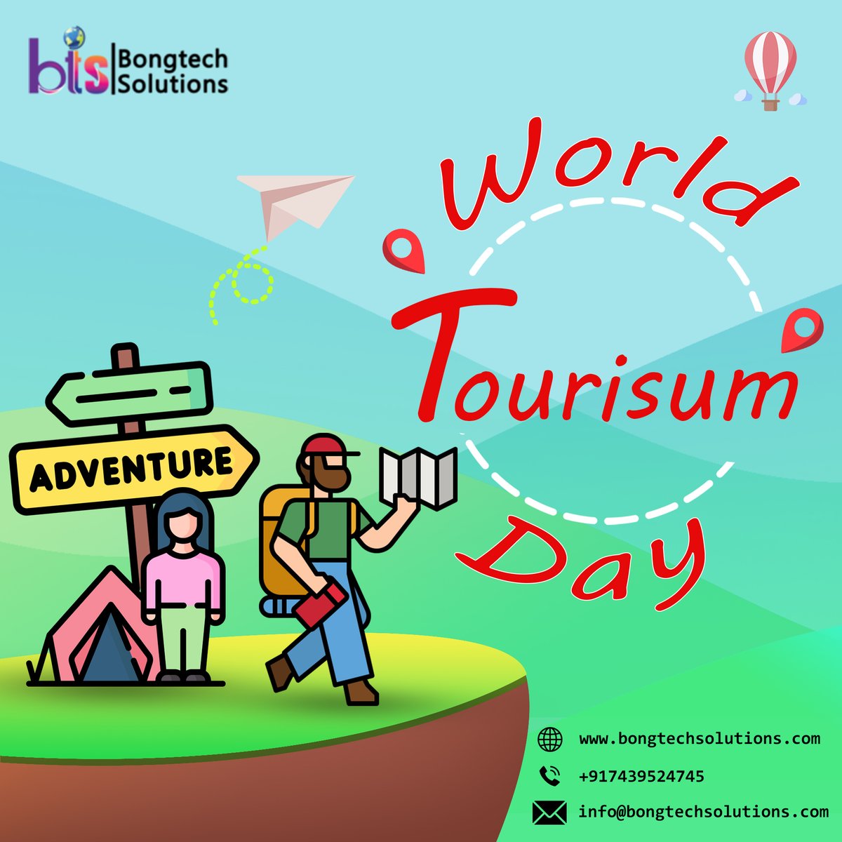 BongtechSol's tweet photo. Tourists have the check on the places where they have to go and where they had gone, but travelers only make their dream follow with the wings. Wish you Happy world Tourism Day!
#worldtourismdayiscelebratedon
#internationaltourismday
#happyworldtourismday
#nationaltourismdaytheme https://t.co/BWVSd03uVs
