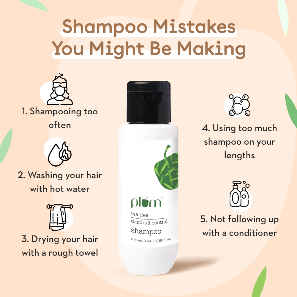 Wash day coming up?  Here are some common mistakes people make while shampooing their hair.

Spot some mistakes that you might be making? Spill 'em in the comments.

Grab Plum Tea Tree Dandruff Control Shampoo Mini in the #SeptemberFabBag. Booking link: bit.ly/3CRRQUk