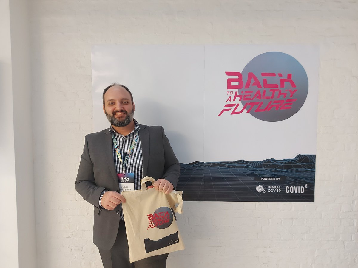 TheCovidX's tweet photo. @BioAssistSA Christos Panagopoulos &amp; @ParisGallos, @8Bells_research Despoina Gkatzioura,@InivosGroup Victoria Young &amp; @smartcom_tech Andrej Krpic left #backtoahealthyfuture event as our scavenger hunt &amp; gift winners in Area42,Brussels,21- 22 Sept 2022. 
🚀@TheCovidX &amp; @inno4cov19 https://t.co/jnoh2Vzhgi