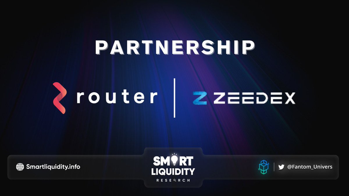 ☀️ <a href="/Zeedexio/">Zeedex</a> Partnership with @Routerprotocol 

☀️ #Zeedex provides with solutions like Trading, Staking, IDEOs, etc which helps you manage everything in a single place without any hassle.

🔽INFO
zeedex.io