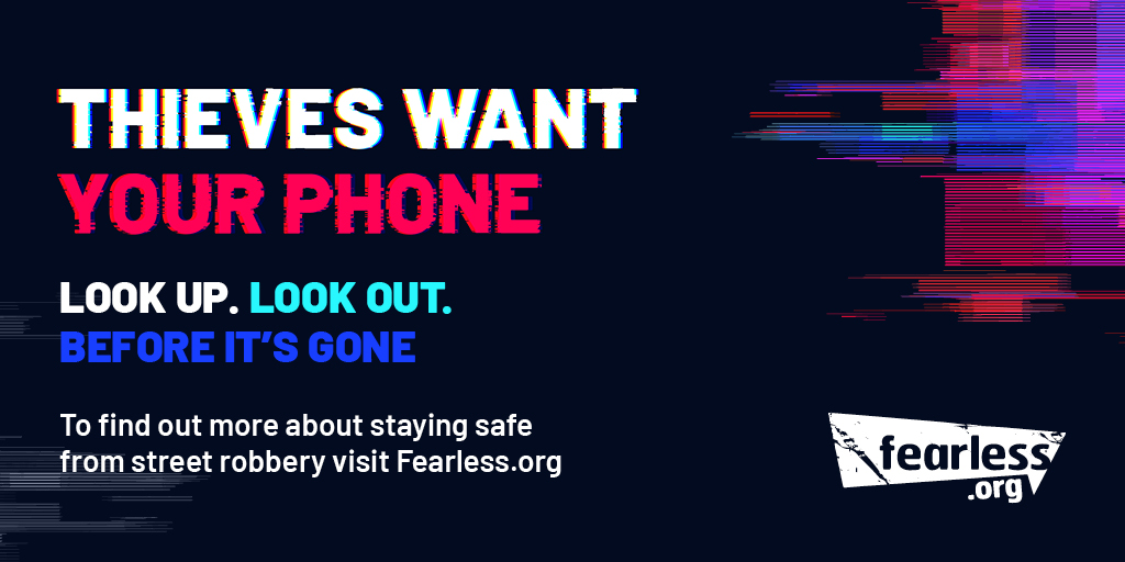 MetCC's tweet photo. Stay alert when walking along the road for criminals who might use bikes/mopeds or e-scooters to snatch phones/valuables. If you witness a robbery or know of any information you can report it 100% anonymously at https://t.co/3EZlWKhrGL. #LookOutLookUp
https://t.co/KoAPEHGWui https://t.co/98PgX0qOih