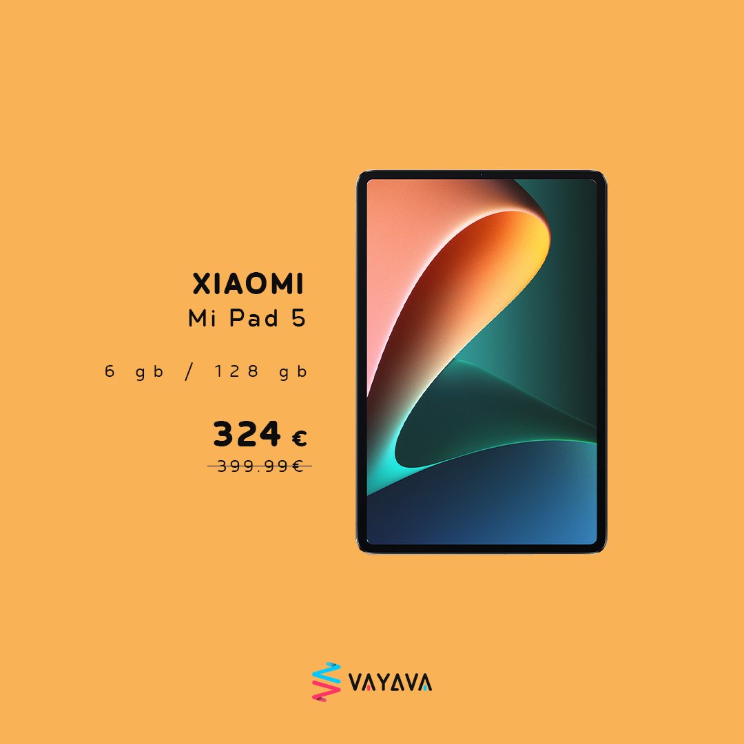 VAYAVA_ES's tweet photo. Descubre el #Pad5 de #Xiaomi. Elegante, fluido y con pantalla espectacular... ¿Qué más quieres? 🤩
#pad5 👉https://t.co/C3HA6GGlp1
#XiaomiPad5 #Tablet #TabletPad5 #XiaomiTablet https://t.co/zJToMg8Tk1
