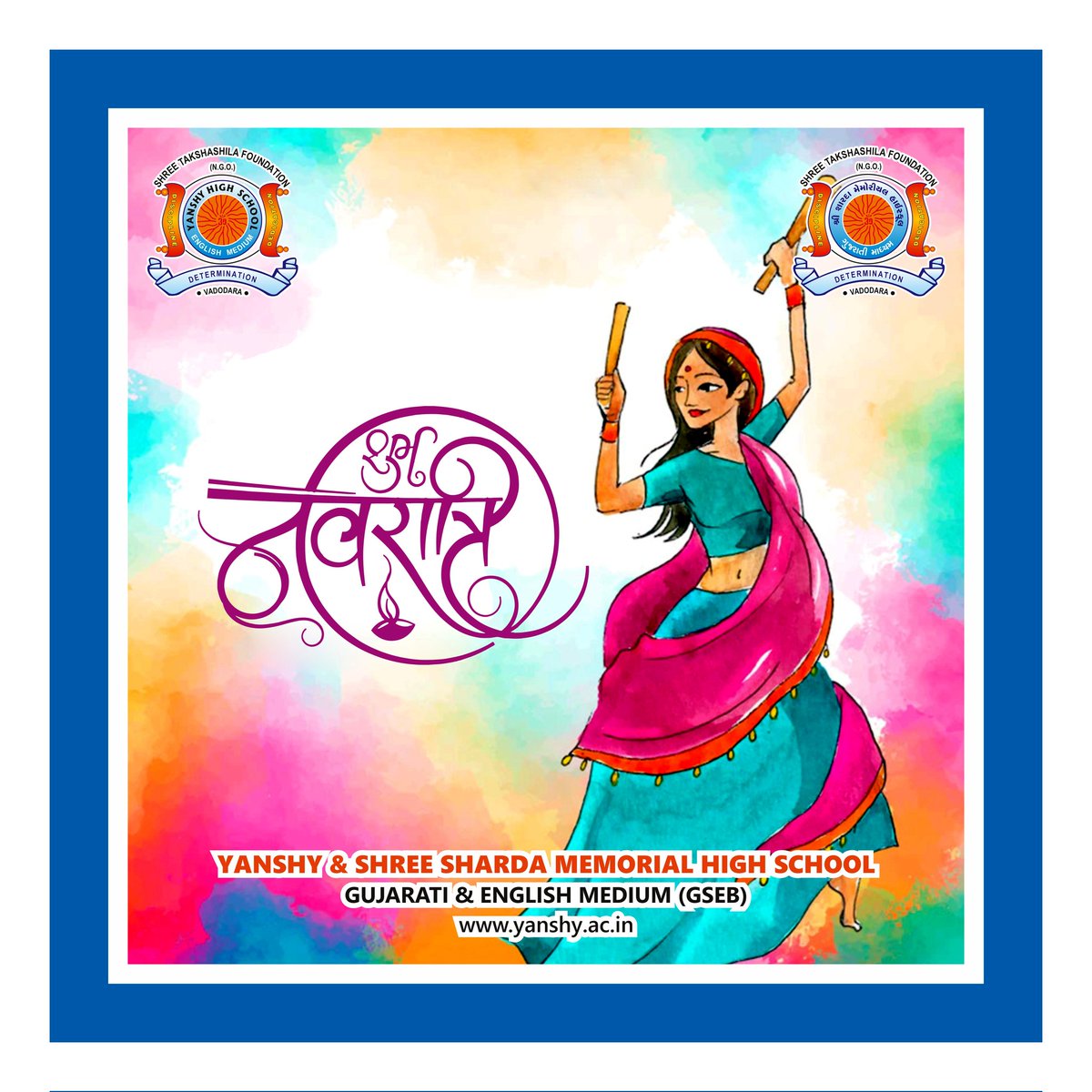 YanshyS's tweet photo. May this Navratri
Fill Your life with the colors
Of Happiness and Prosperity.
Wishing You and Your Family
#ShubhNavratri! #HappyNavratri #Navratri #YanshyHigh #YHS  #Vadodara https://t.co/wn9eUNFd0P