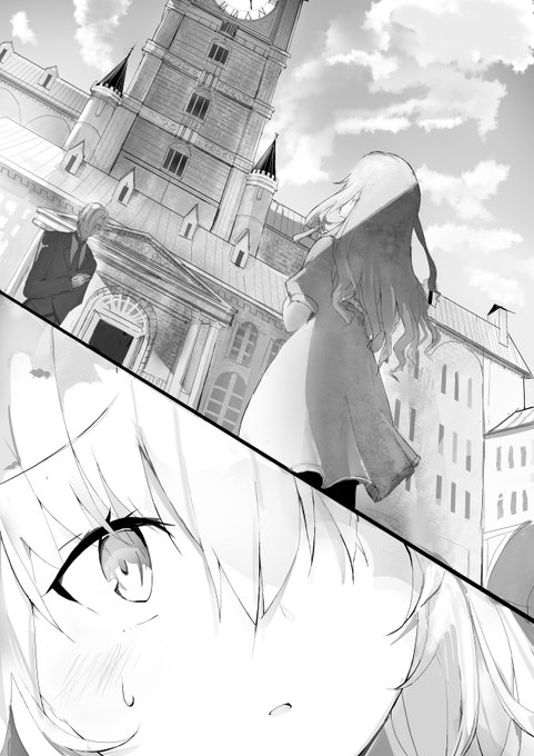 モノクロイラストです 