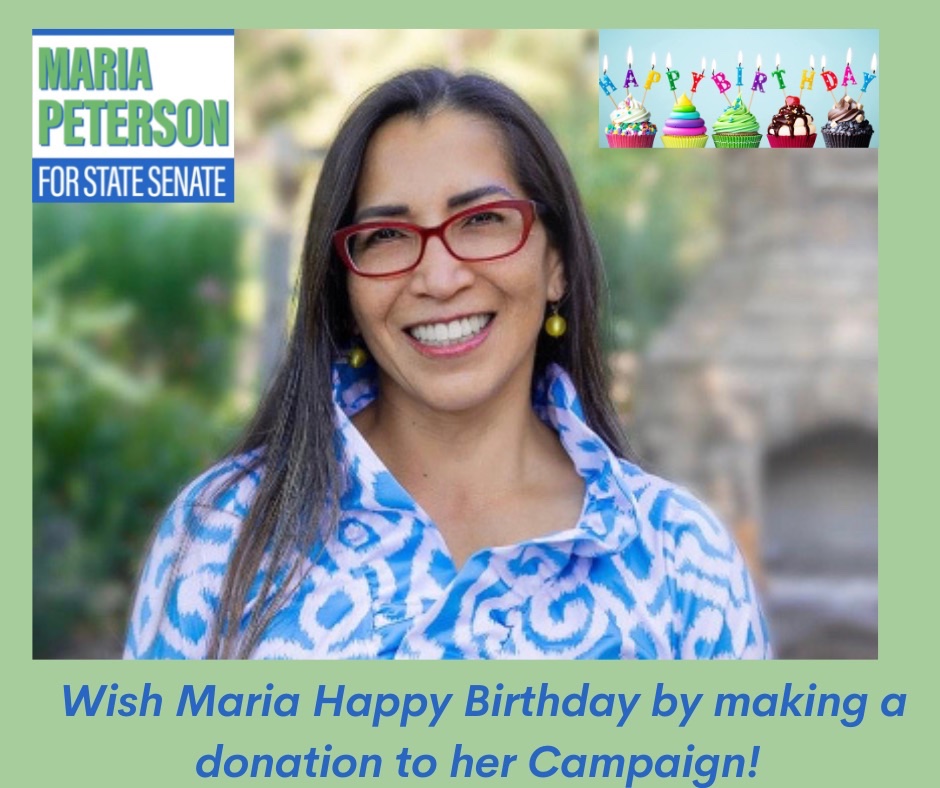 Happy Birthday 🎉 Maria Peterson🧁 Your team sends our best wishes to you on this special day! Let’s help Maria reach her Birthday 🎉 goal and make a donation today! We only have 43 days until Election 🗳 Day! secure.actblue.com/donate/friends…