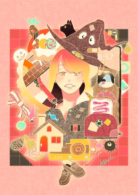 #ガジェスペ初参加失礼します。要素を詰め込んだ暖かくて優しいイラストを描いています。良ければご覧ください。 