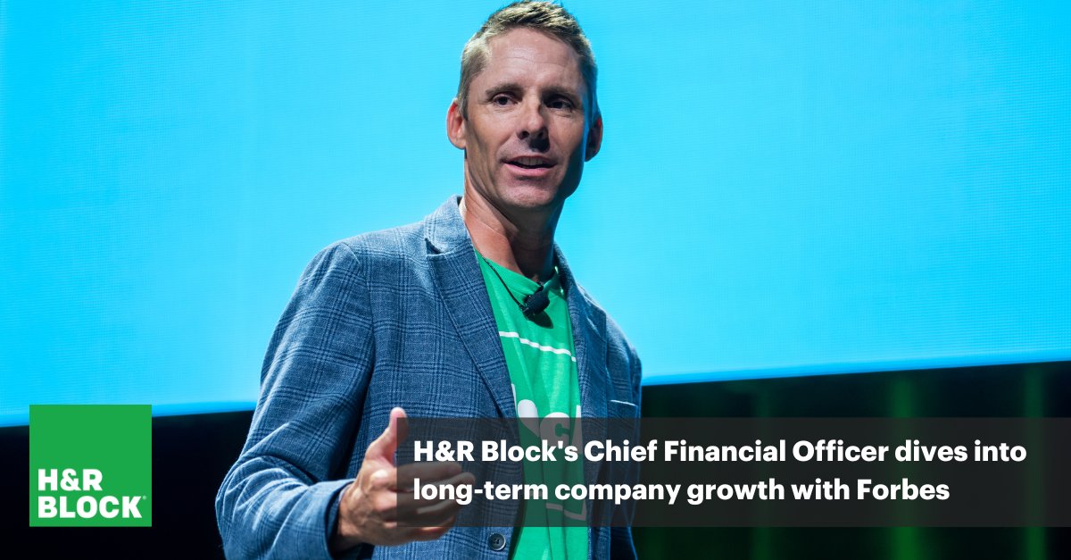 H&R Block News on Twitter "Our Chief Financial Officer, Tony Bowen