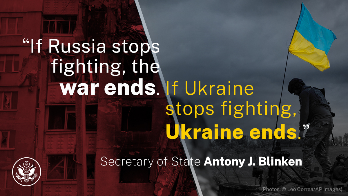 .@SecBlinken at the @UN Security Council: Tell President Putin to stop the horror he started. Tell him to stop putting his interests above the interests of the rest of the world, including his own people. #UNGA